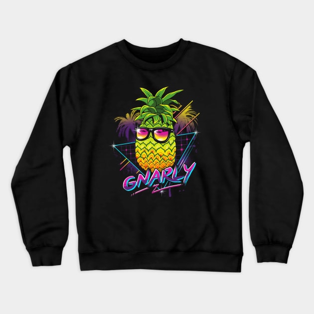 Rad Pineapple Crewneck Sweatshirt by Vincent Trinidad Art